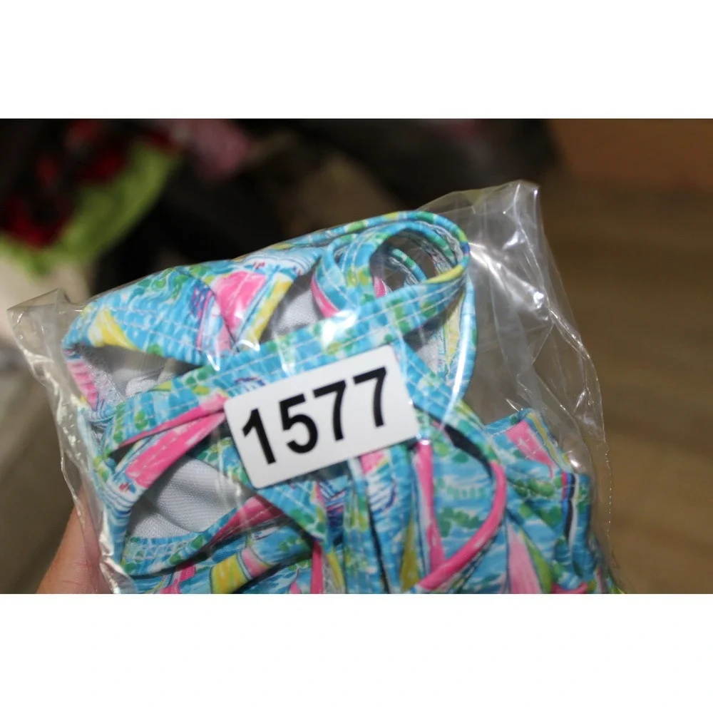 The Oaks Apparel Company‎ Girls Blue Sailboat Ruffle One Piece Swimsuit 4Y